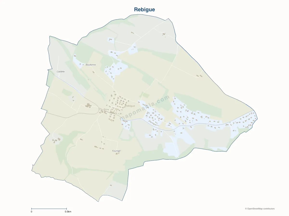 Carte de Rebigue à personnaliser
