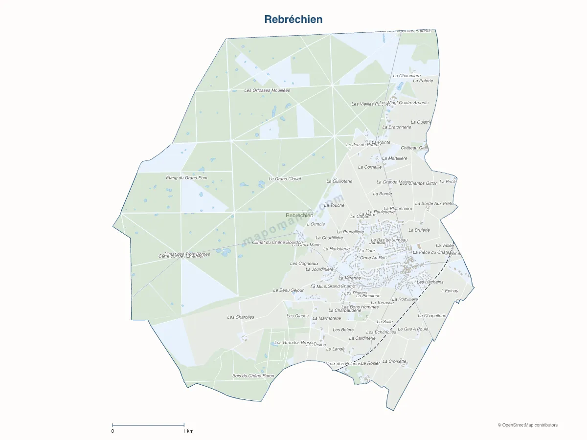 Carte de Rebréchien à personnaliser