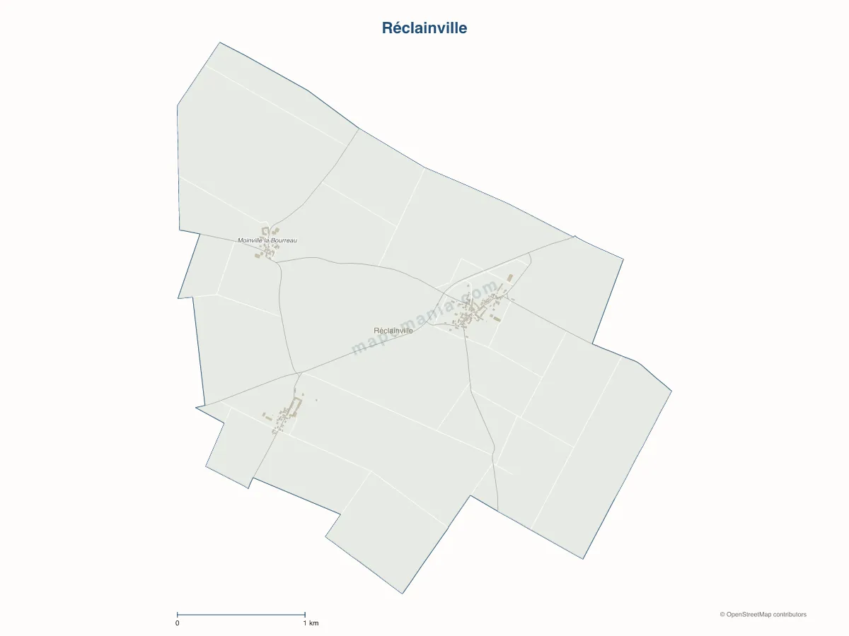Carte de Réclainville à personnaliser