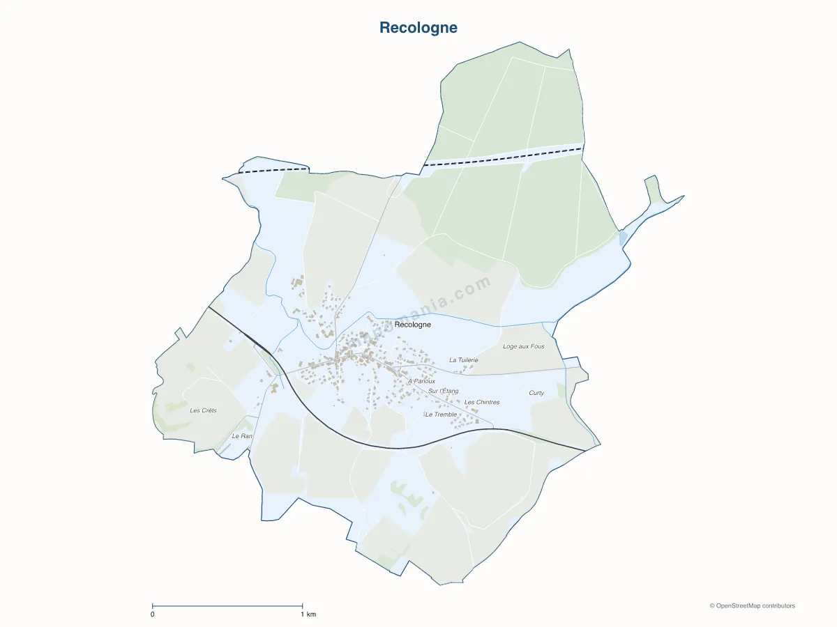 Carte de Recologne à personnaliser