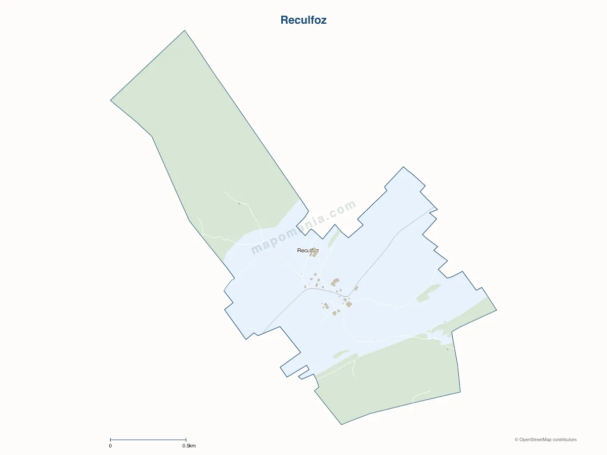 Carte de Reculfoz à personnaliser