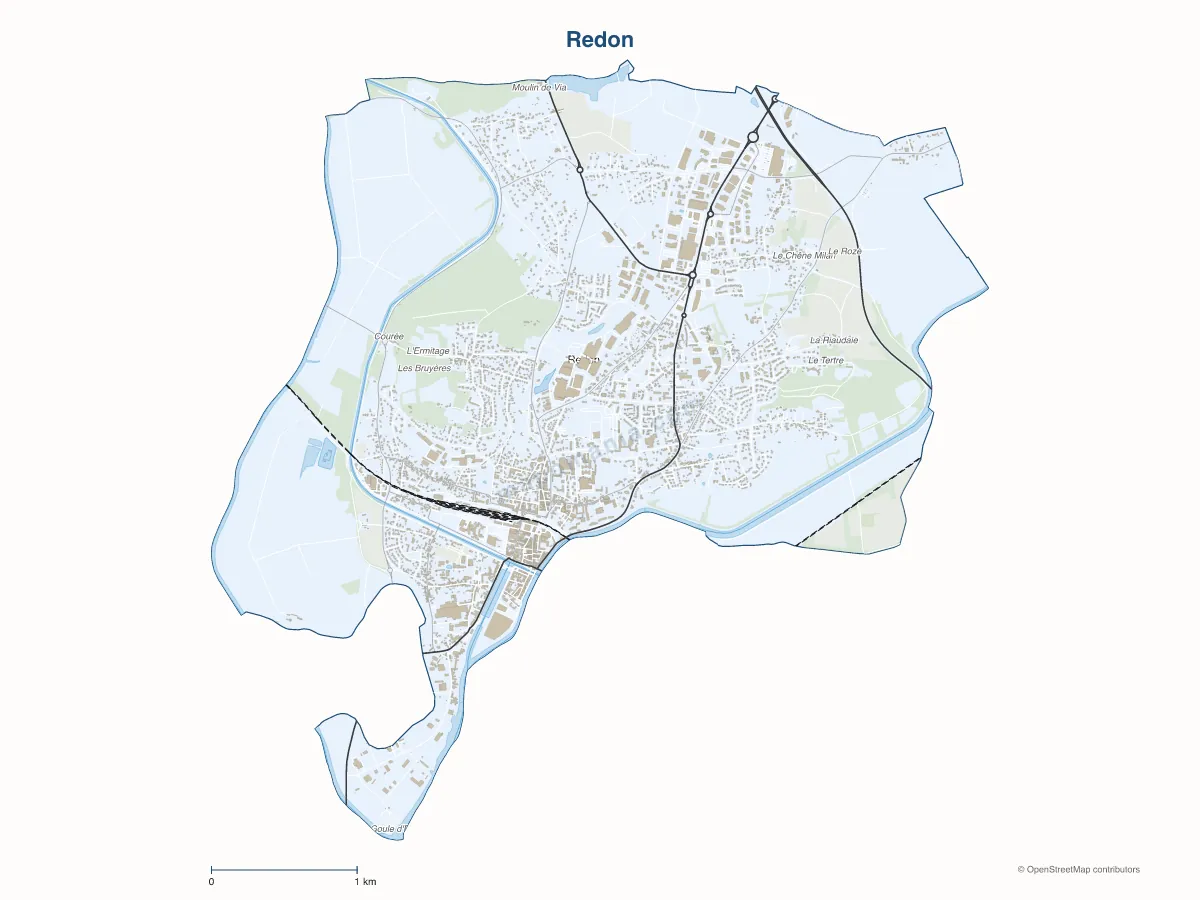 Carte de Redon à personnaliser