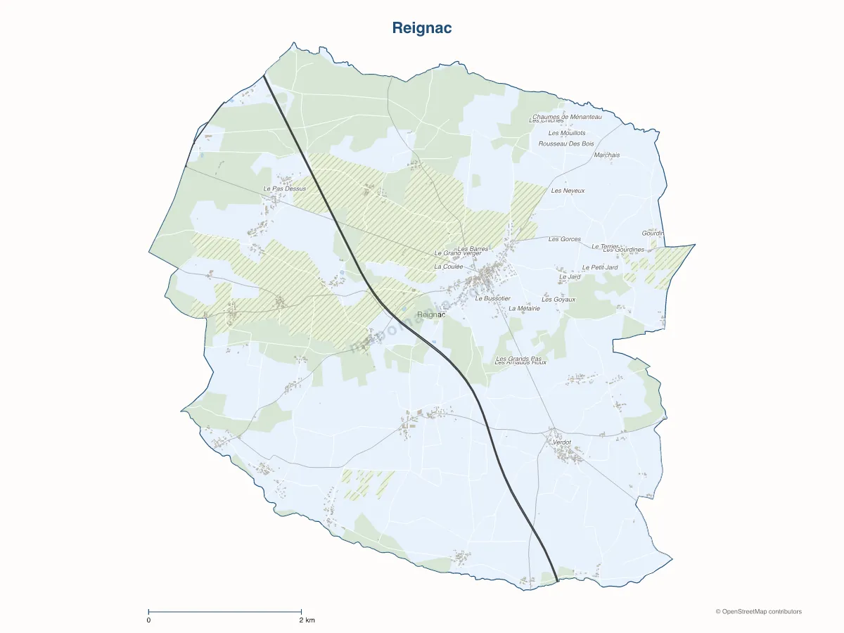 Carte de Reignac à personnaliser