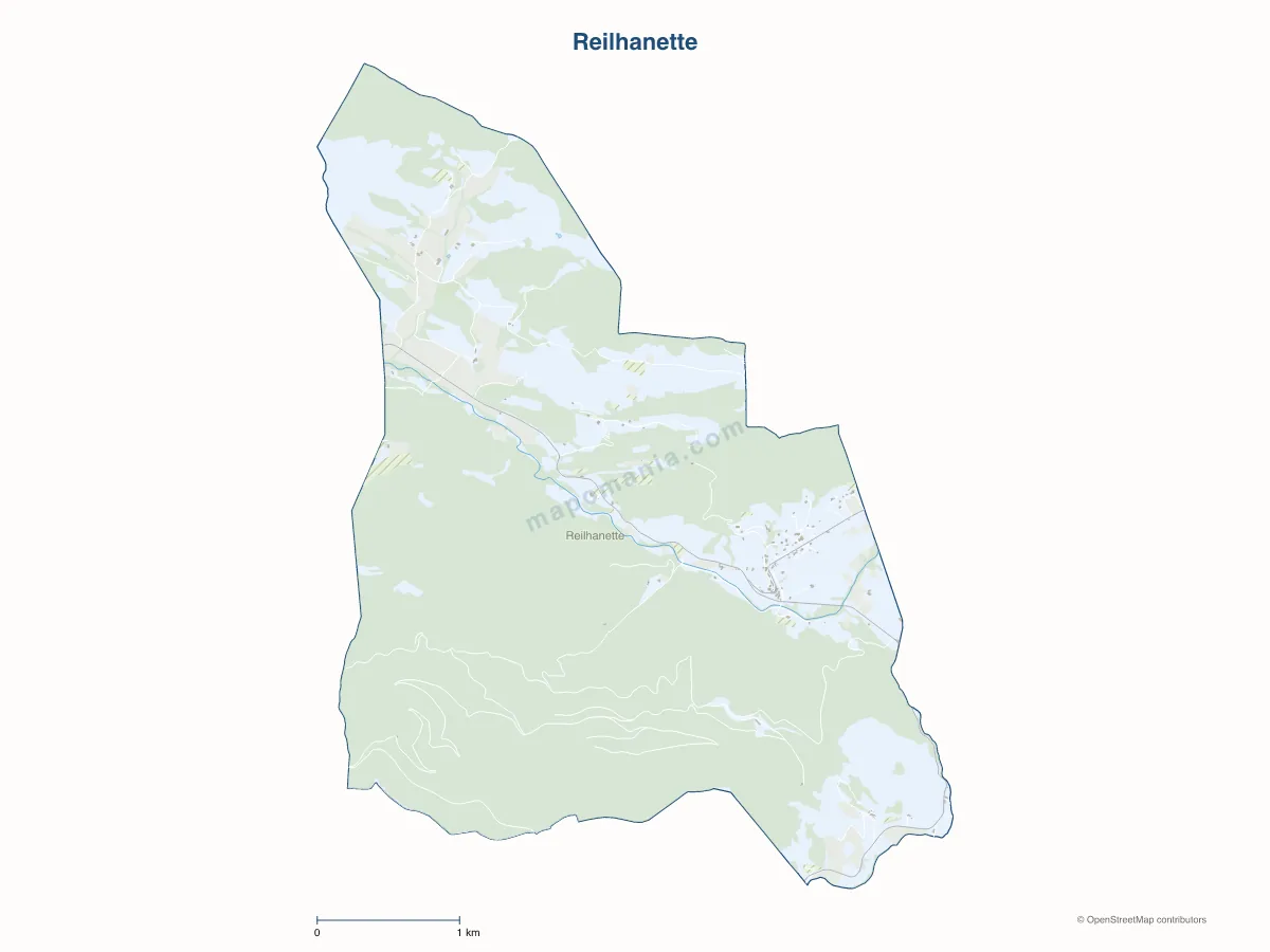 Carte de Reilhanette à personnaliser