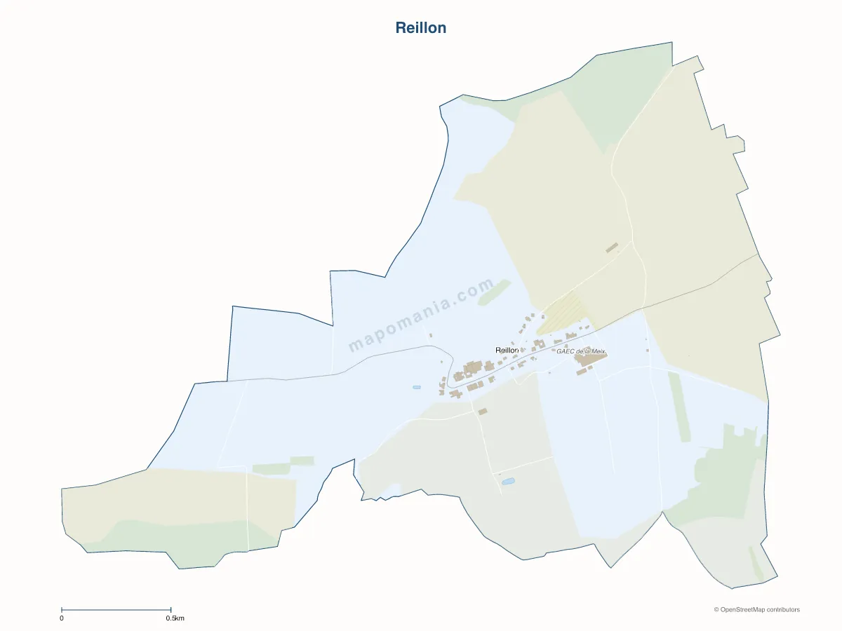 Carte de Reillon à personnaliser