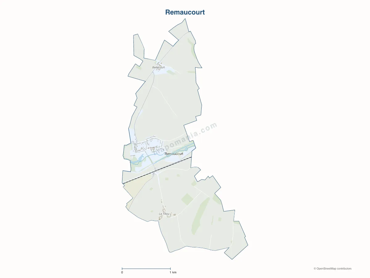 Carte de Remaucourt à personnaliser