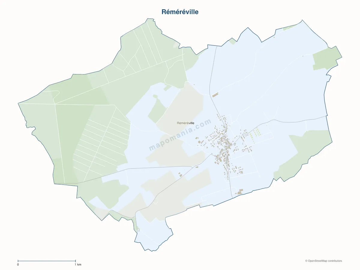 Carte de Réméréville à personnaliser