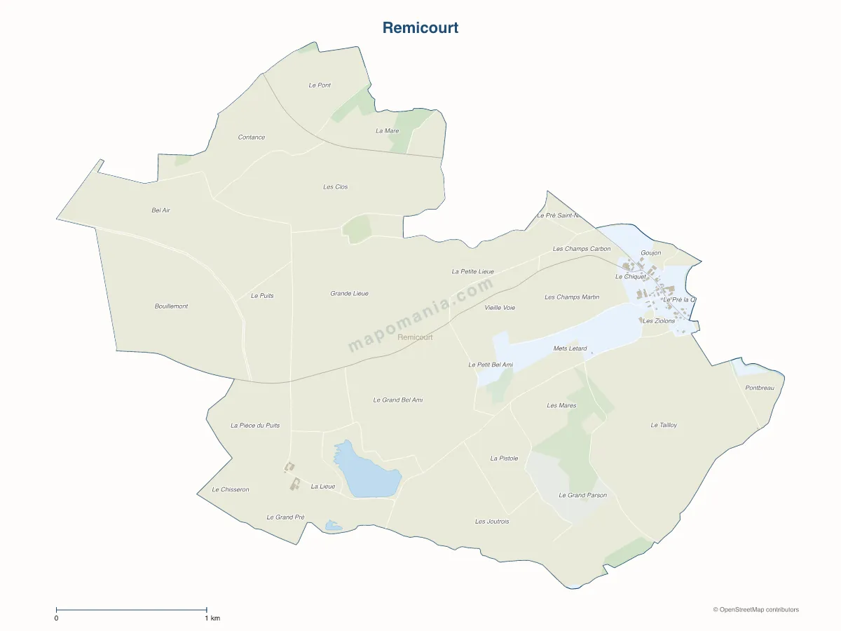 Carte de Remicourt à personnaliser