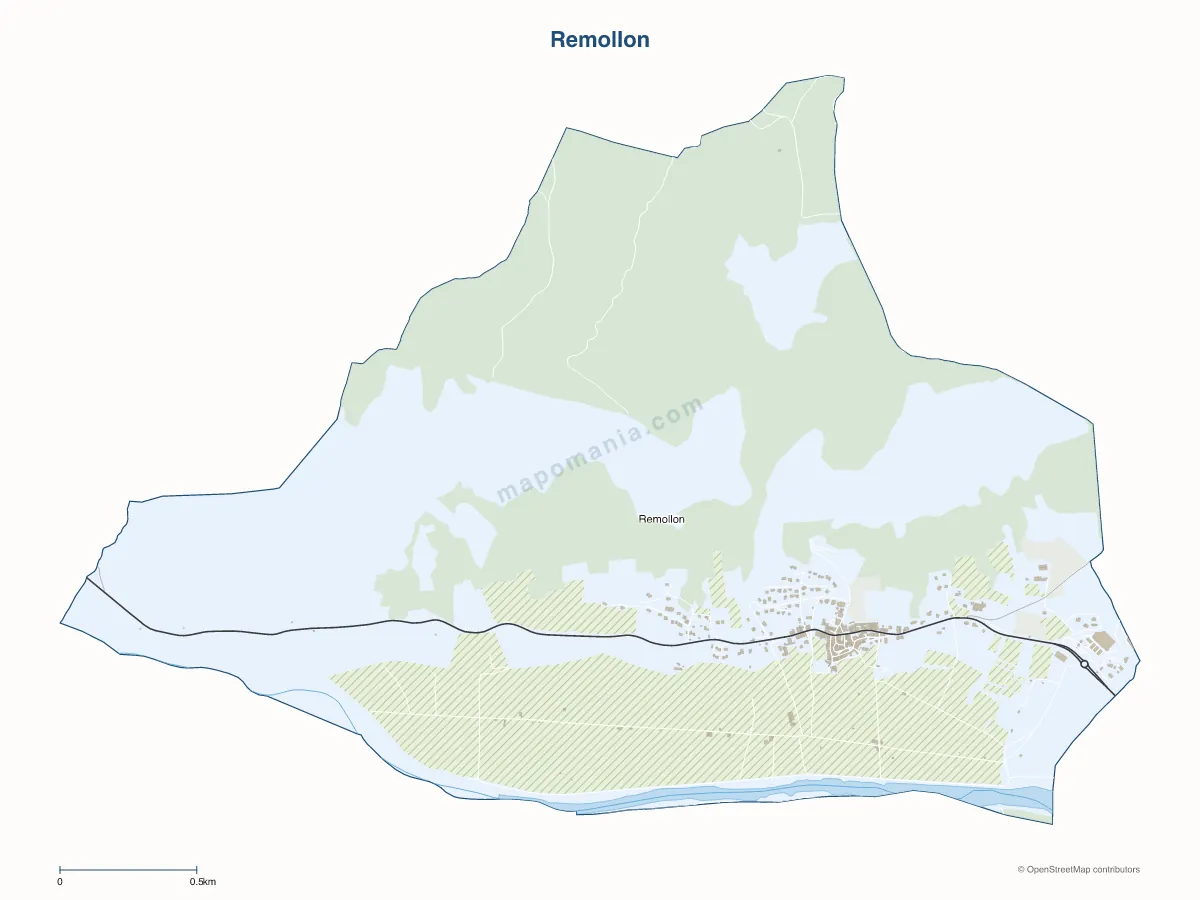 Carte de Remollon à personnaliser