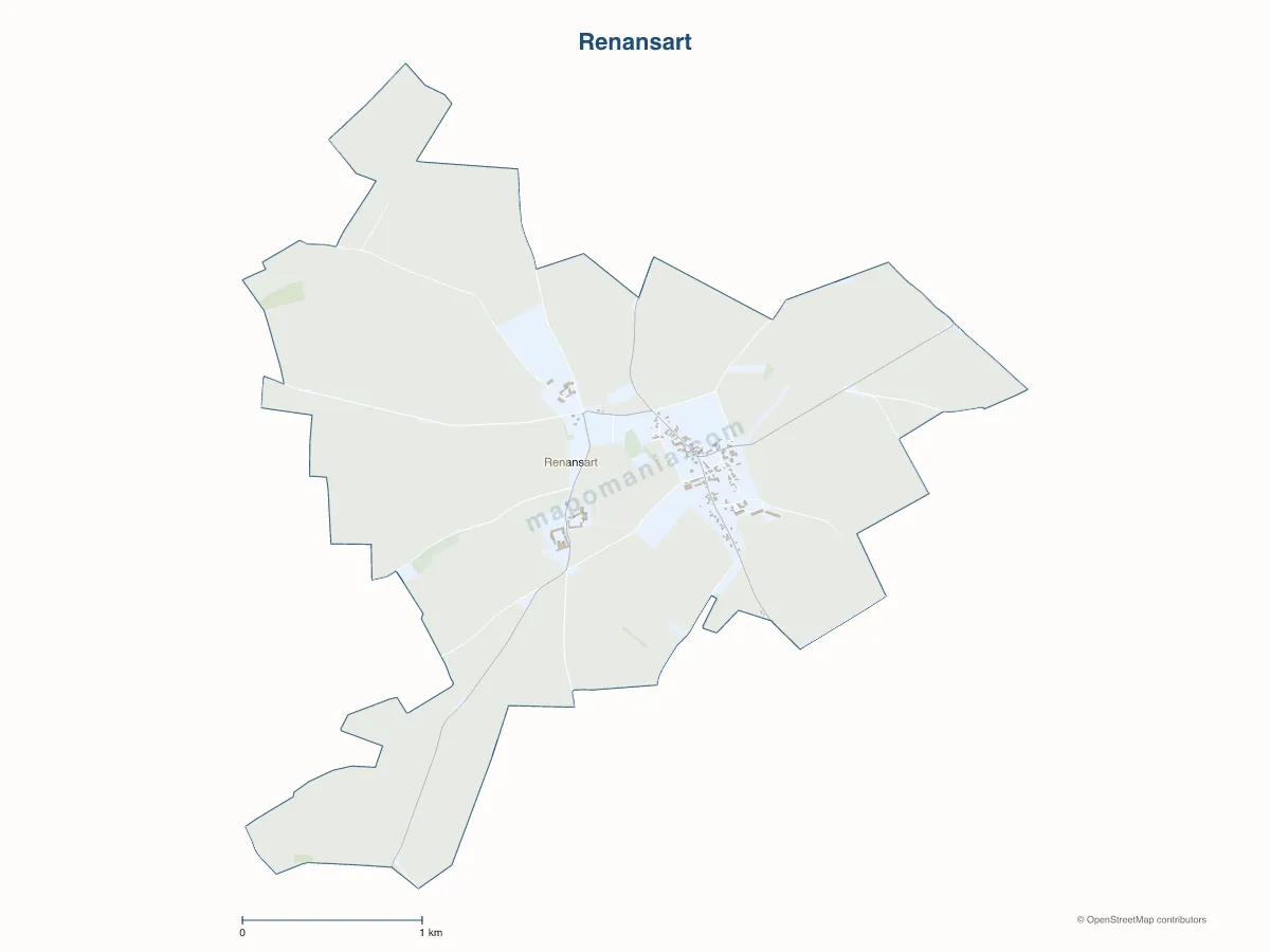 Carte de Renansart à personnaliser