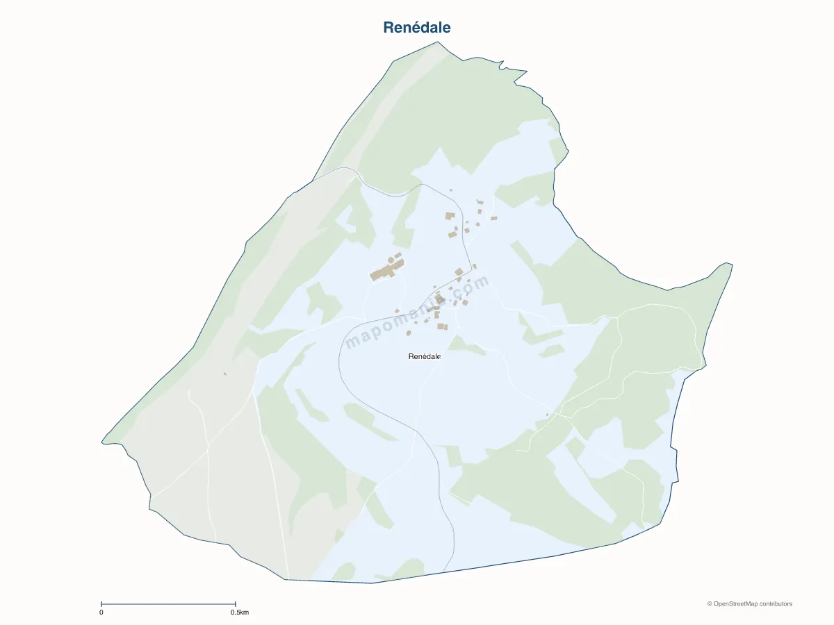 Carte de Renédale à personnaliser