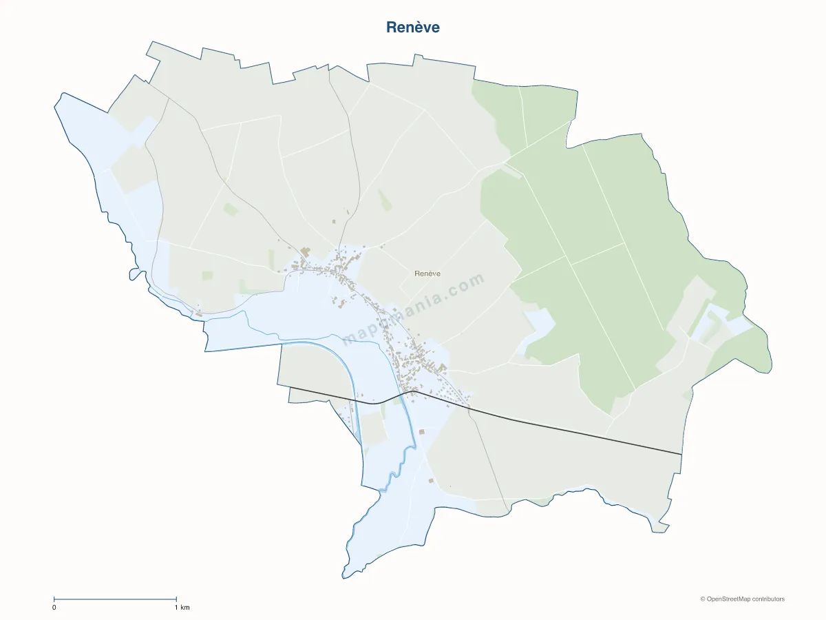 Carte de Renève à personnaliser