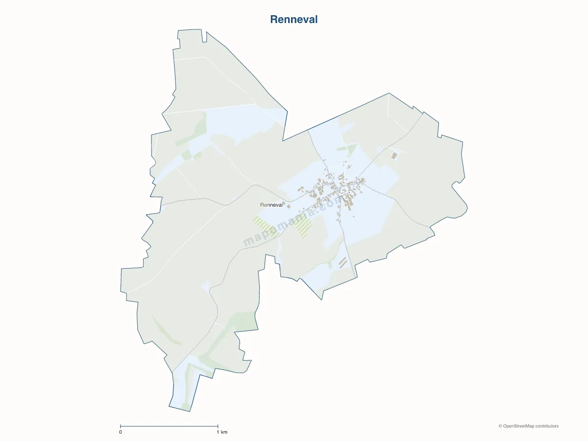 Carte de Renneval à personnaliser