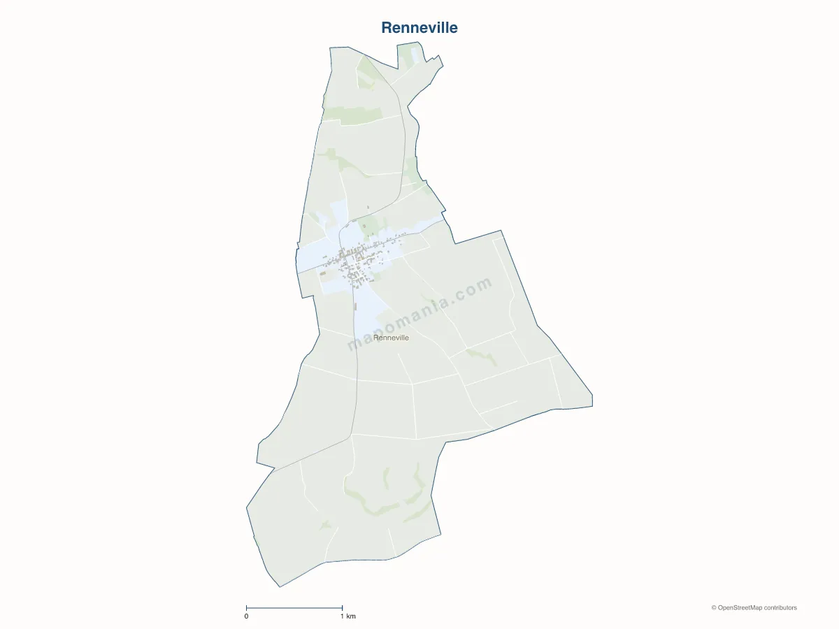 Carte de Renneville à personnaliser