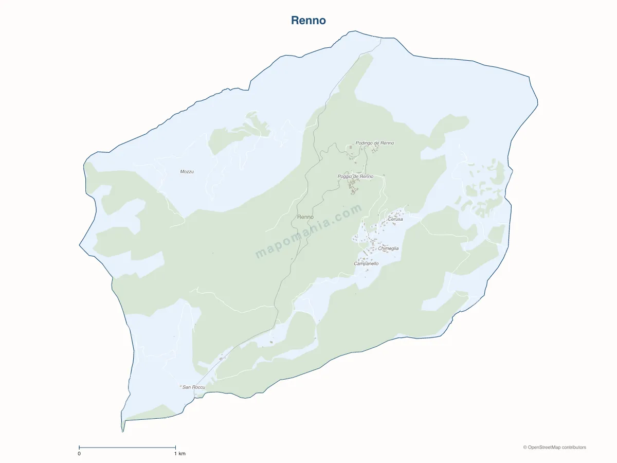 Carte de Renno à personnaliser