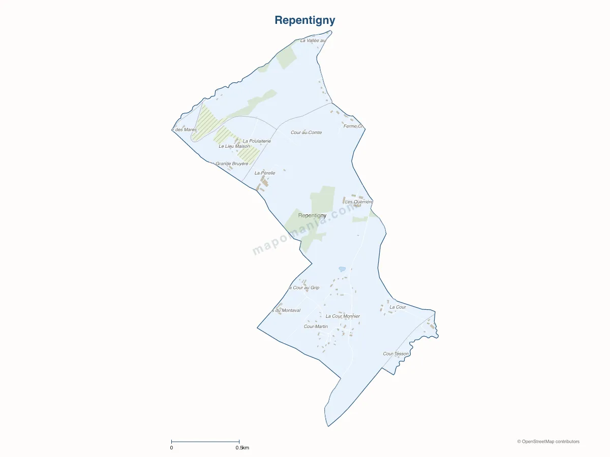 Carte de Repentigny à personnaliser