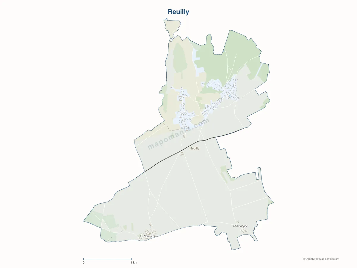 Carte de Reuilly à personnaliser