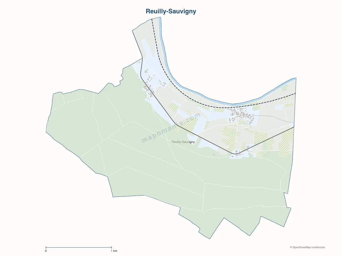 Carte de Reuilly-Sauvigny à personnaliser