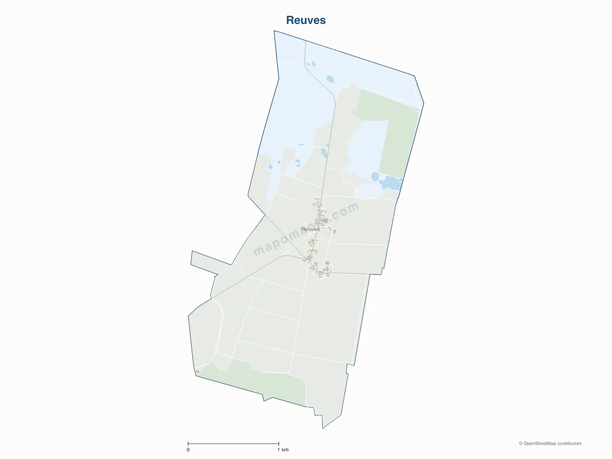 Carte de Reuves à personnaliser