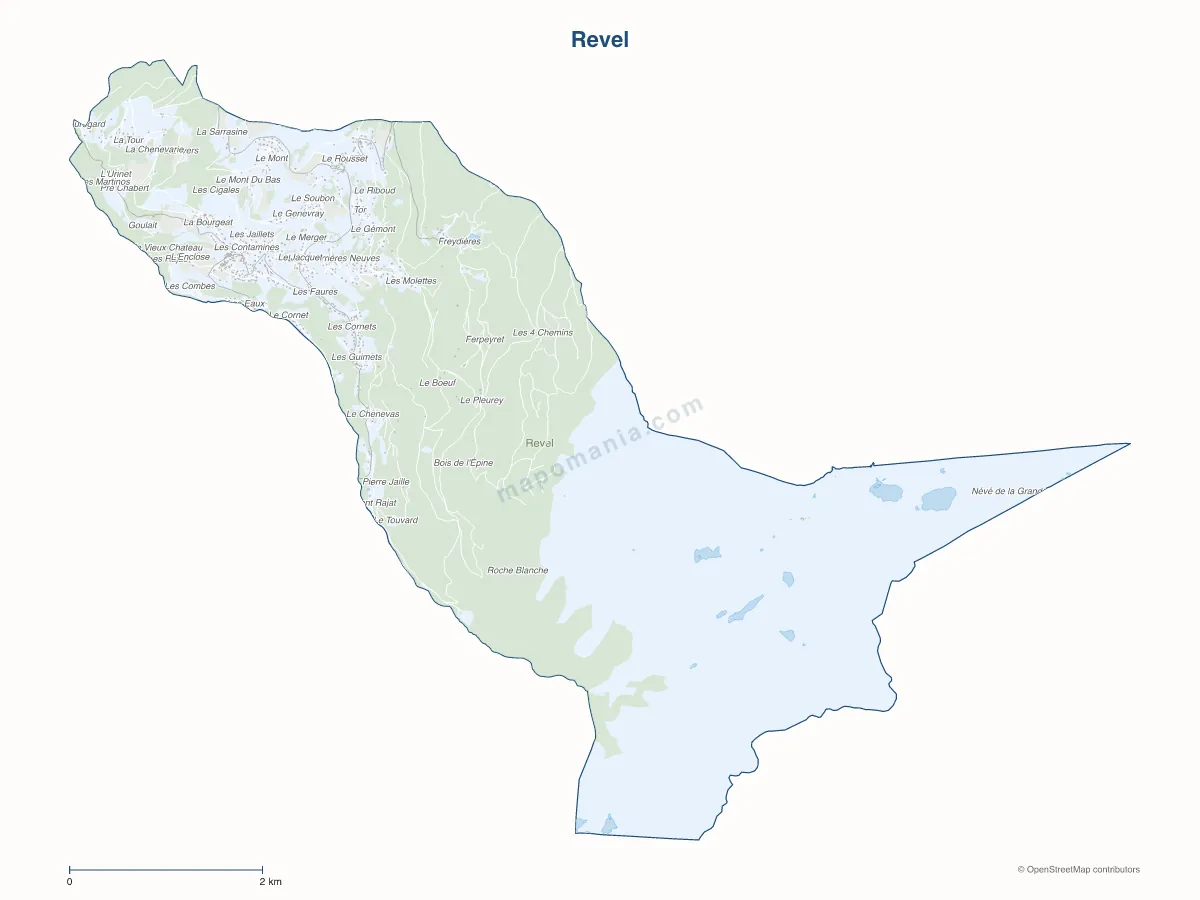 Carte de Revel à personnaliser