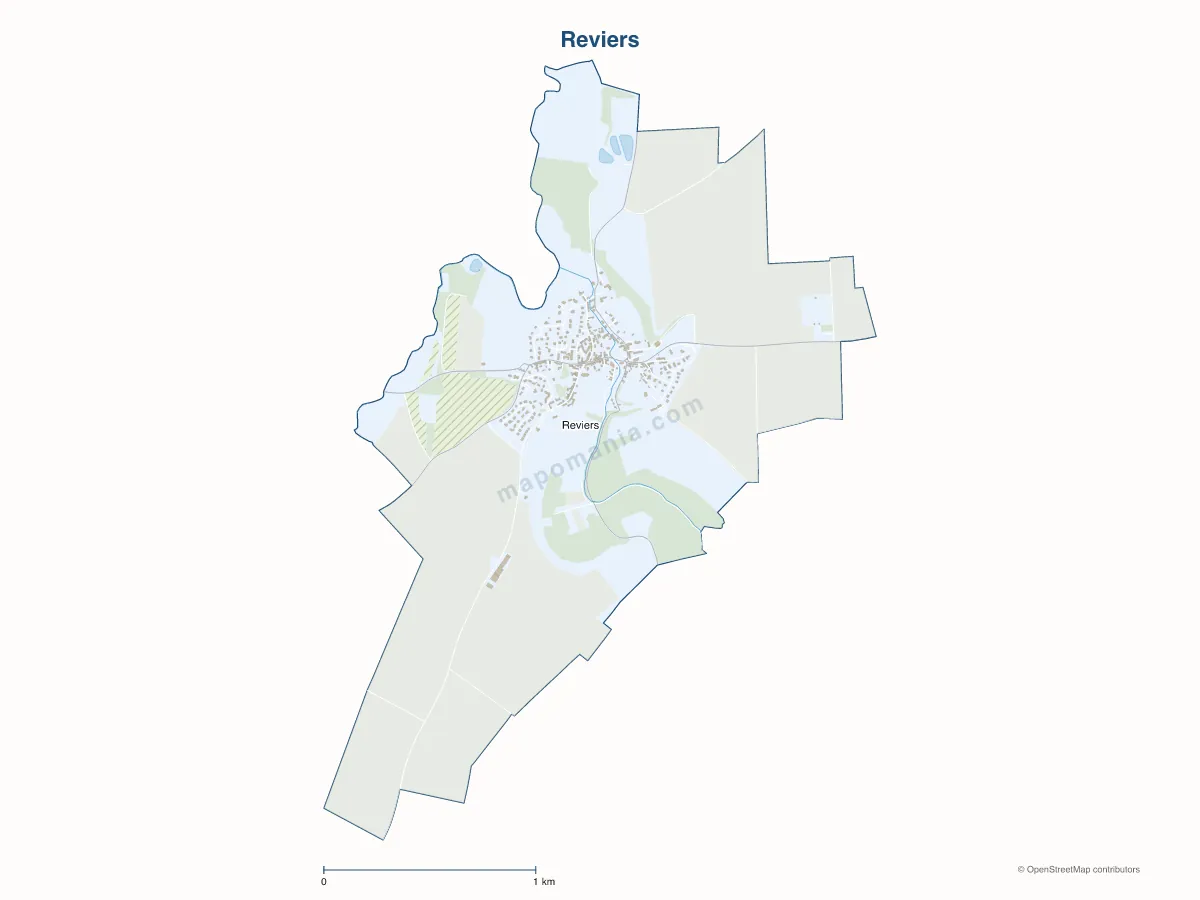 Carte de Reviers à personnaliser