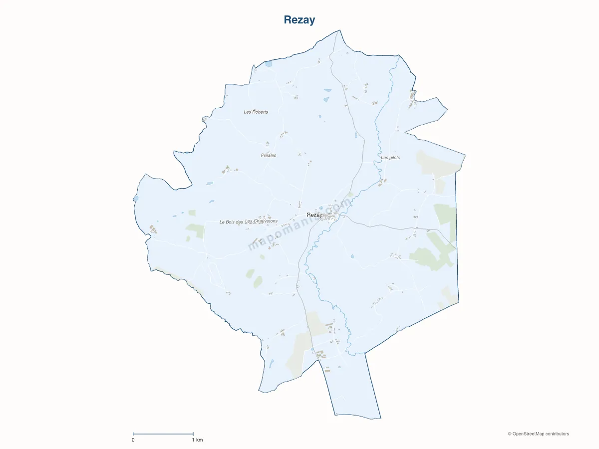 Carte de Rezay à personnaliser