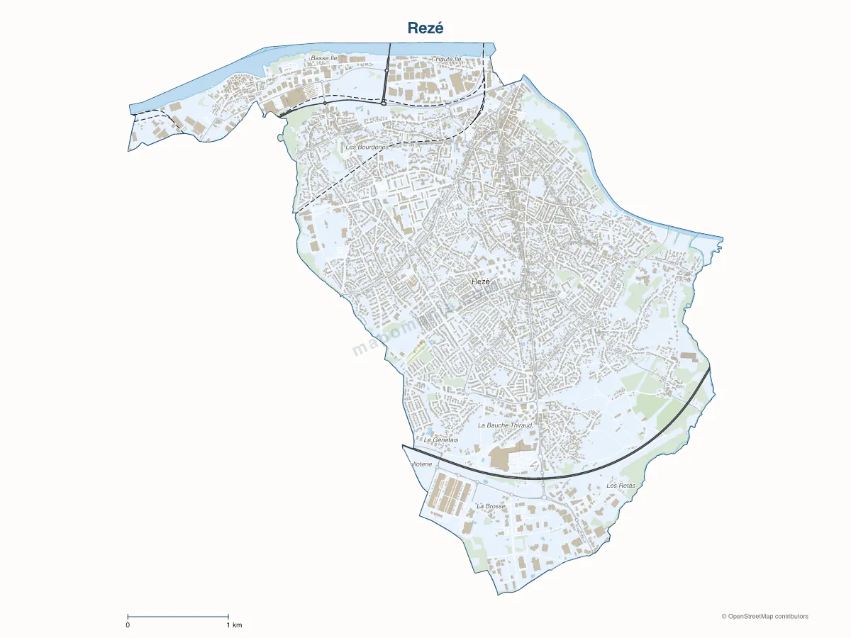 Carte de Rezé à personnaliser