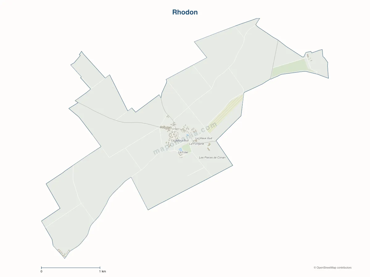 Carte de Rhodon à personnaliser