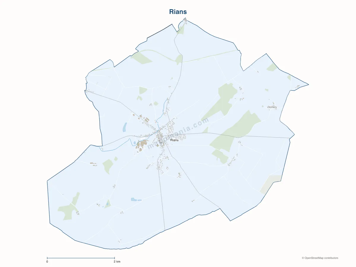 Carte de Rians à personnaliser