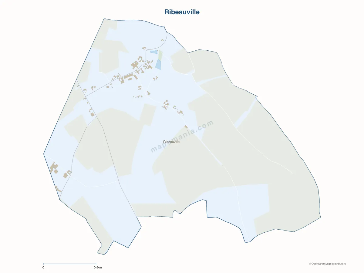 Carte de Ribeauville à personnaliser