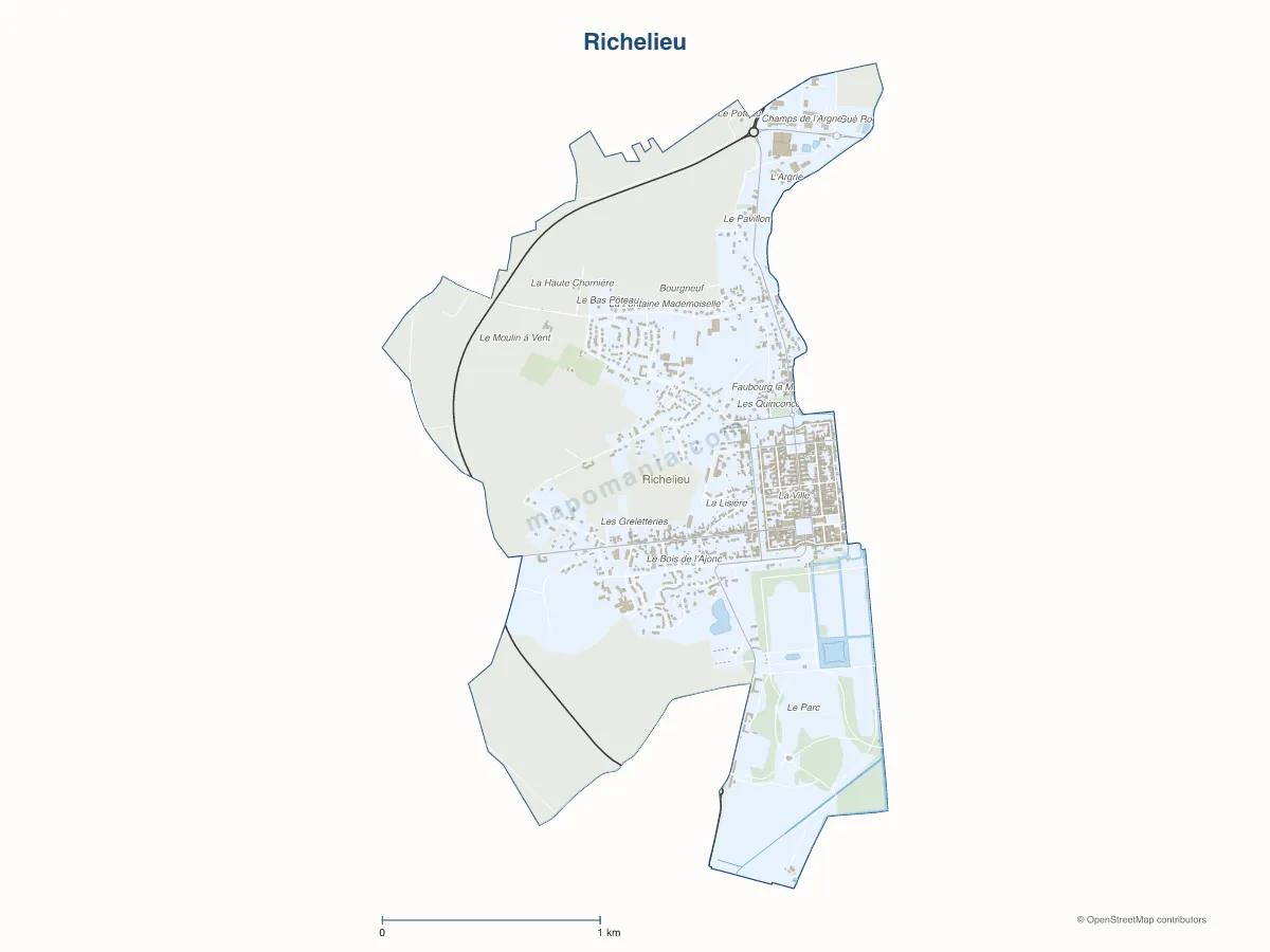 Carte de Richelieu à personnaliser
