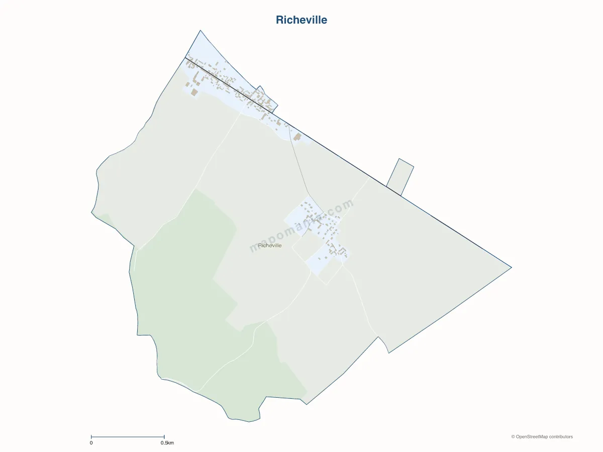 Carte de Richeville à personnaliser