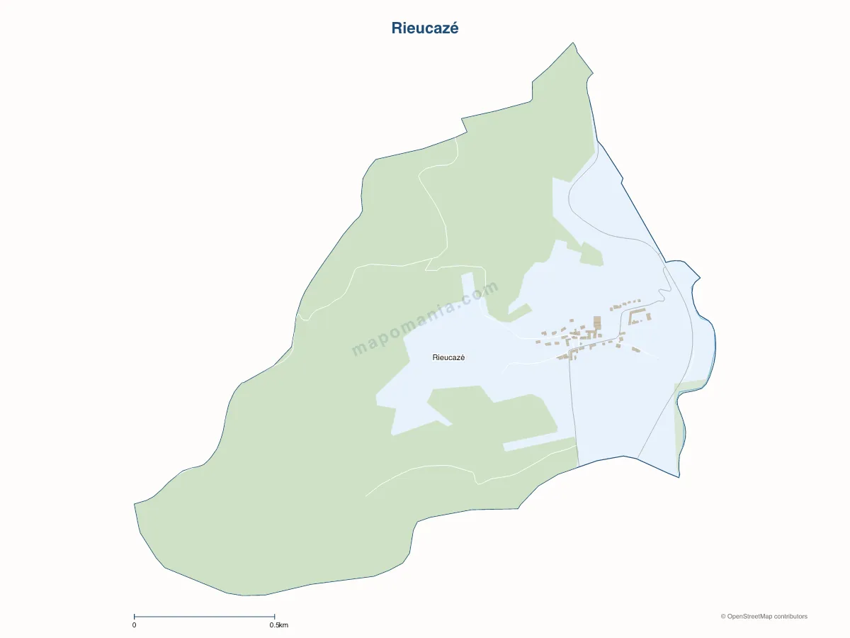 Carte de Rieucazé à personnaliser