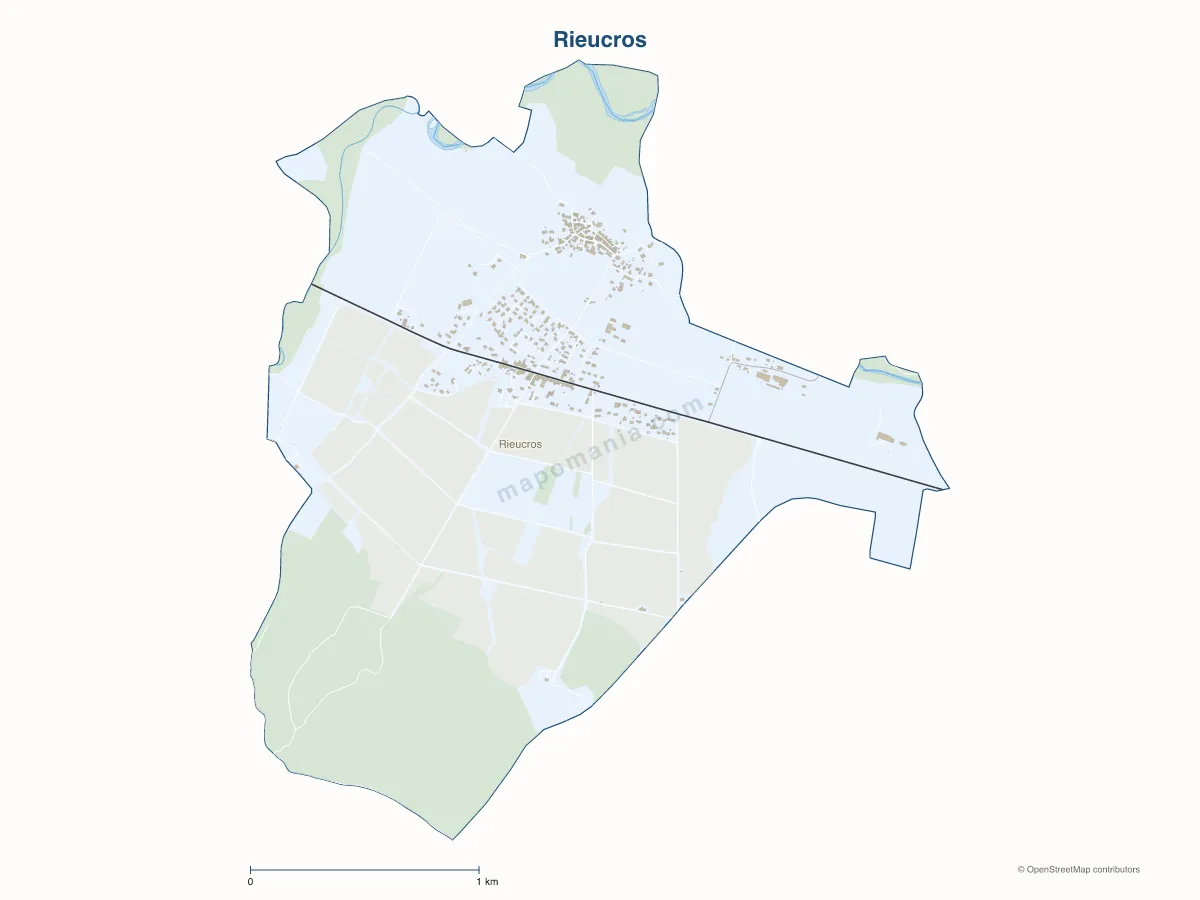 Carte de Rieucros à personnaliser
