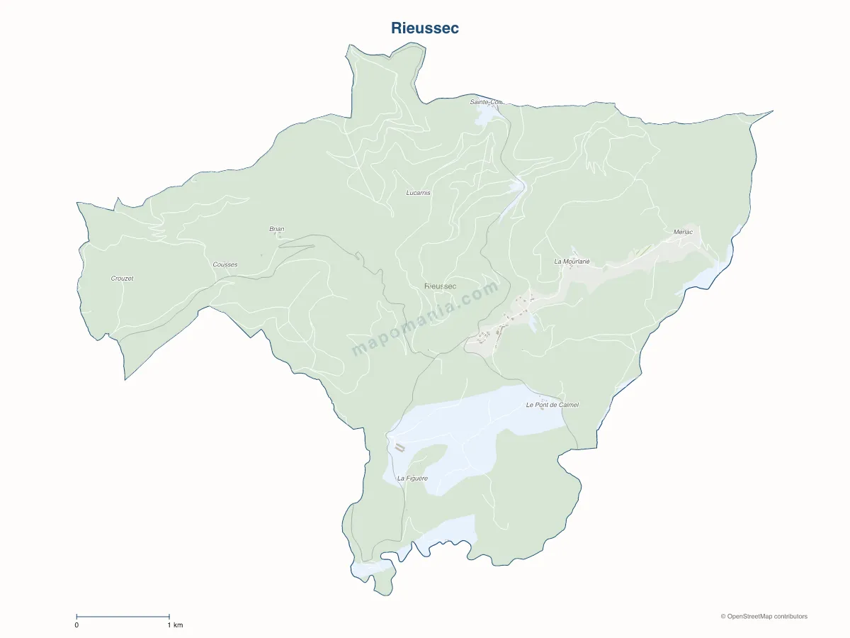Carte de Rieussec à personnaliser