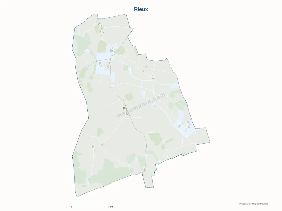 Carte de Rieux à personnaliser