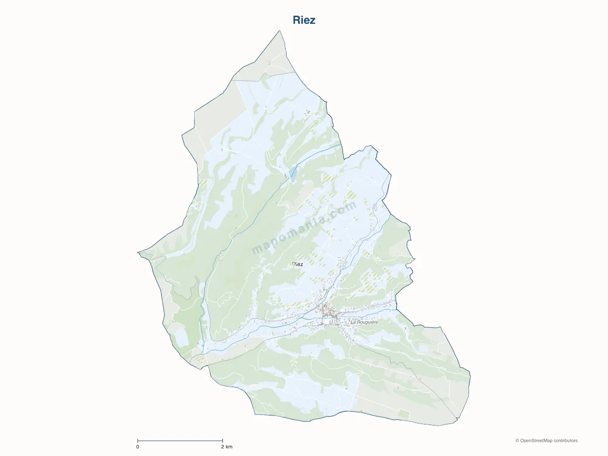 Carte de Riez à personnaliser