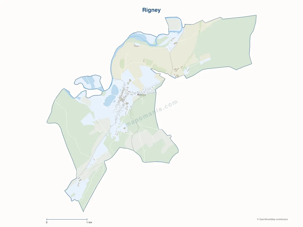 Carte de Rigney à personnaliser