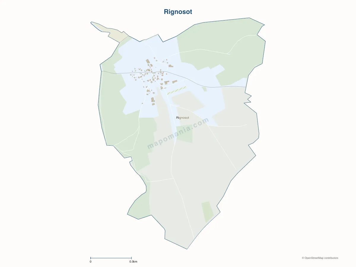 Carte de Rignosot à personnaliser