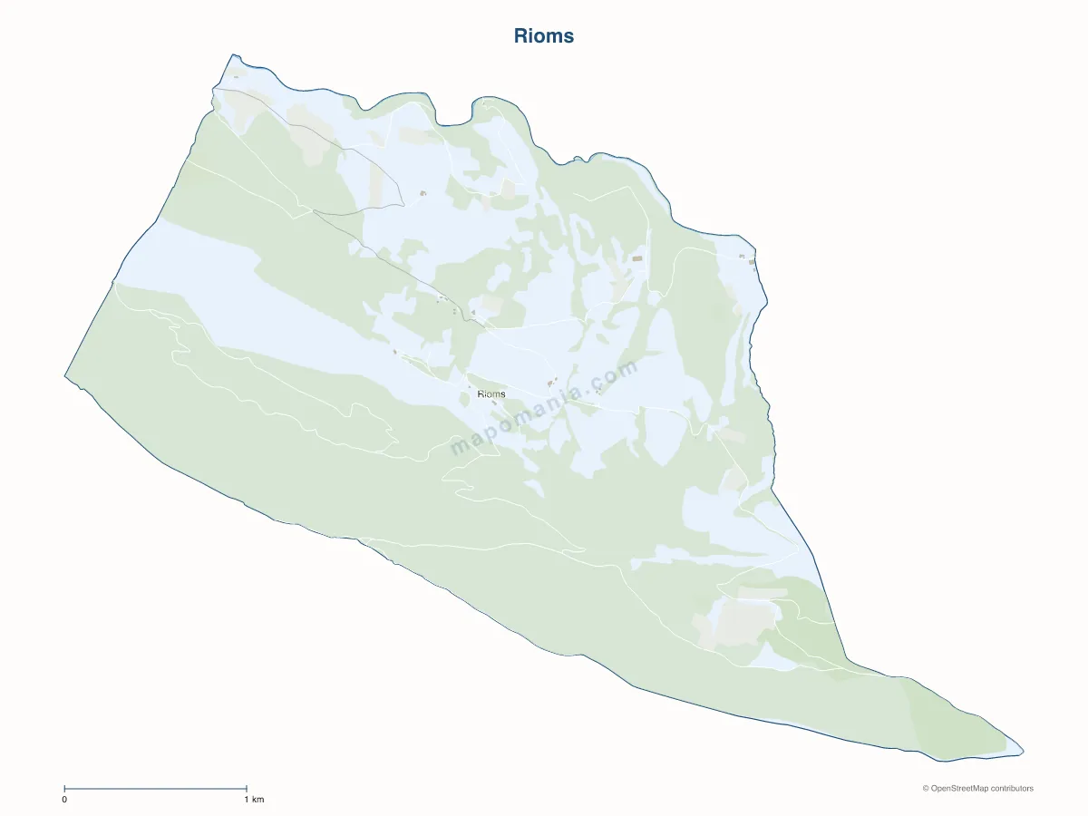 Carte de Rioms à personnaliser