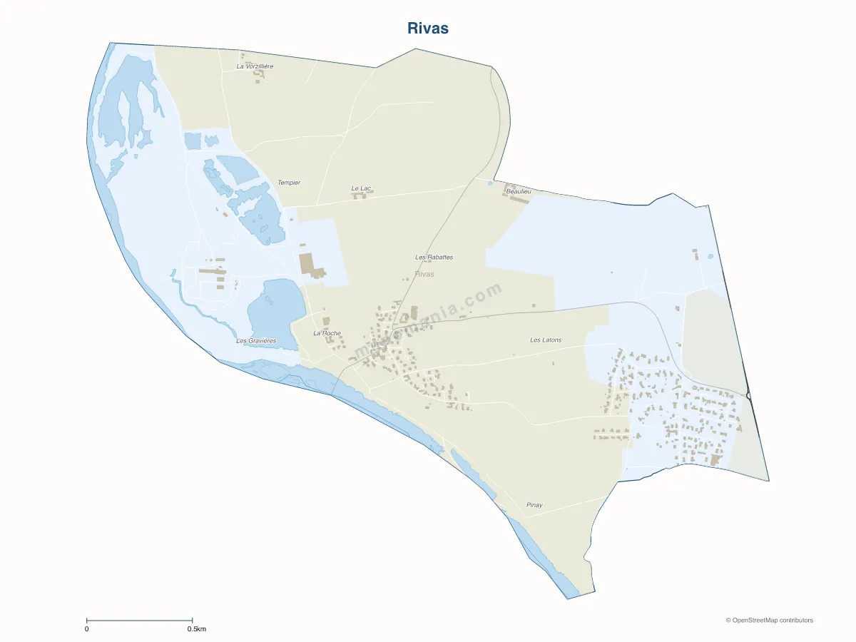 Carte de Rivas à personnaliser