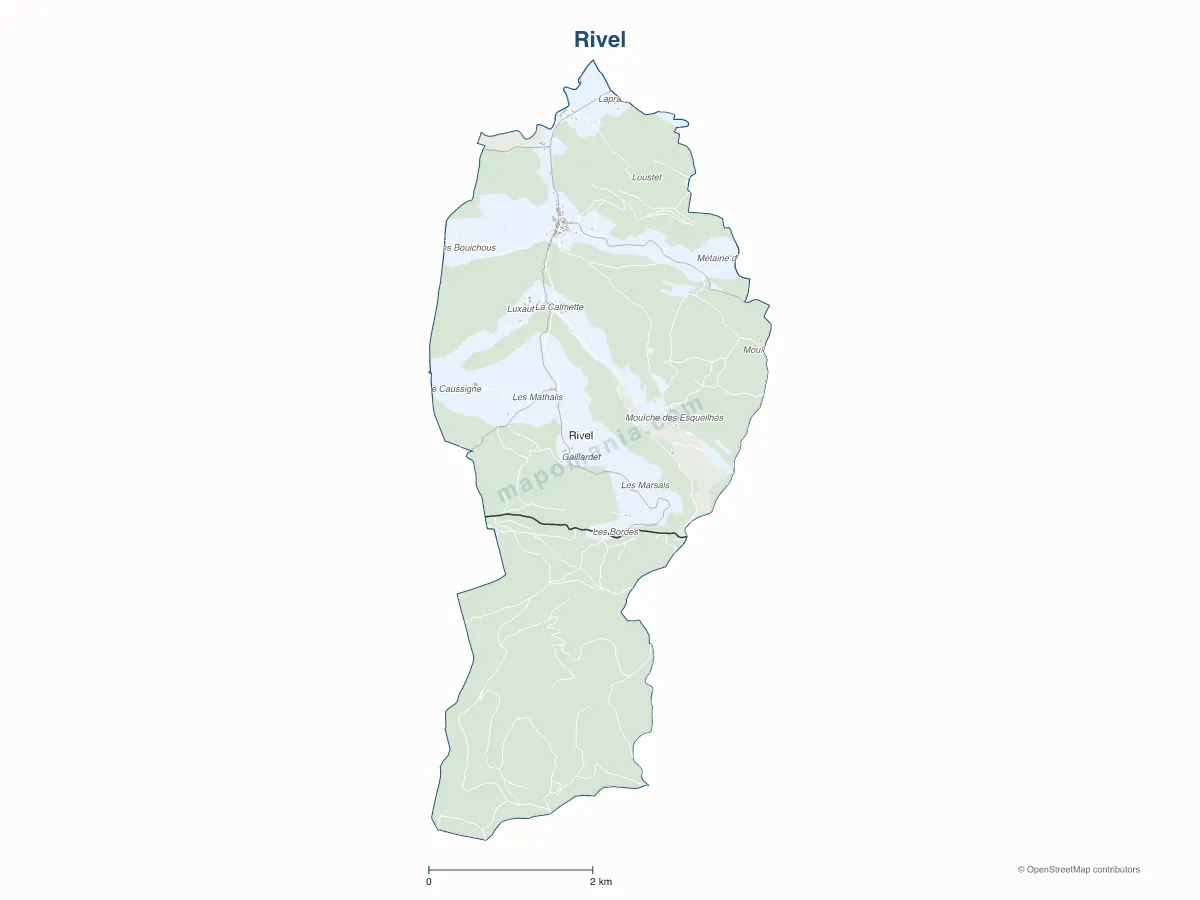 Carte de Rivel à personnaliser