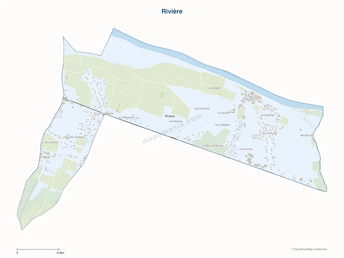 Carte de Rivière à personnaliser
