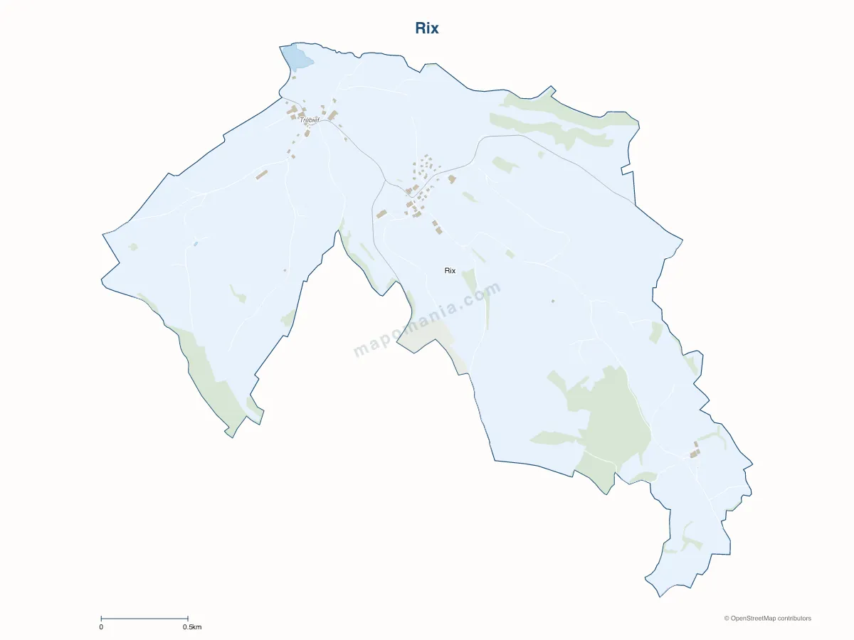 Carte de Rix à personnaliser