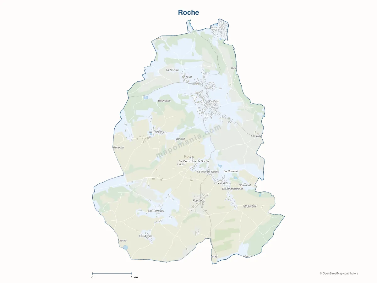 Carte de Roche à personnaliser