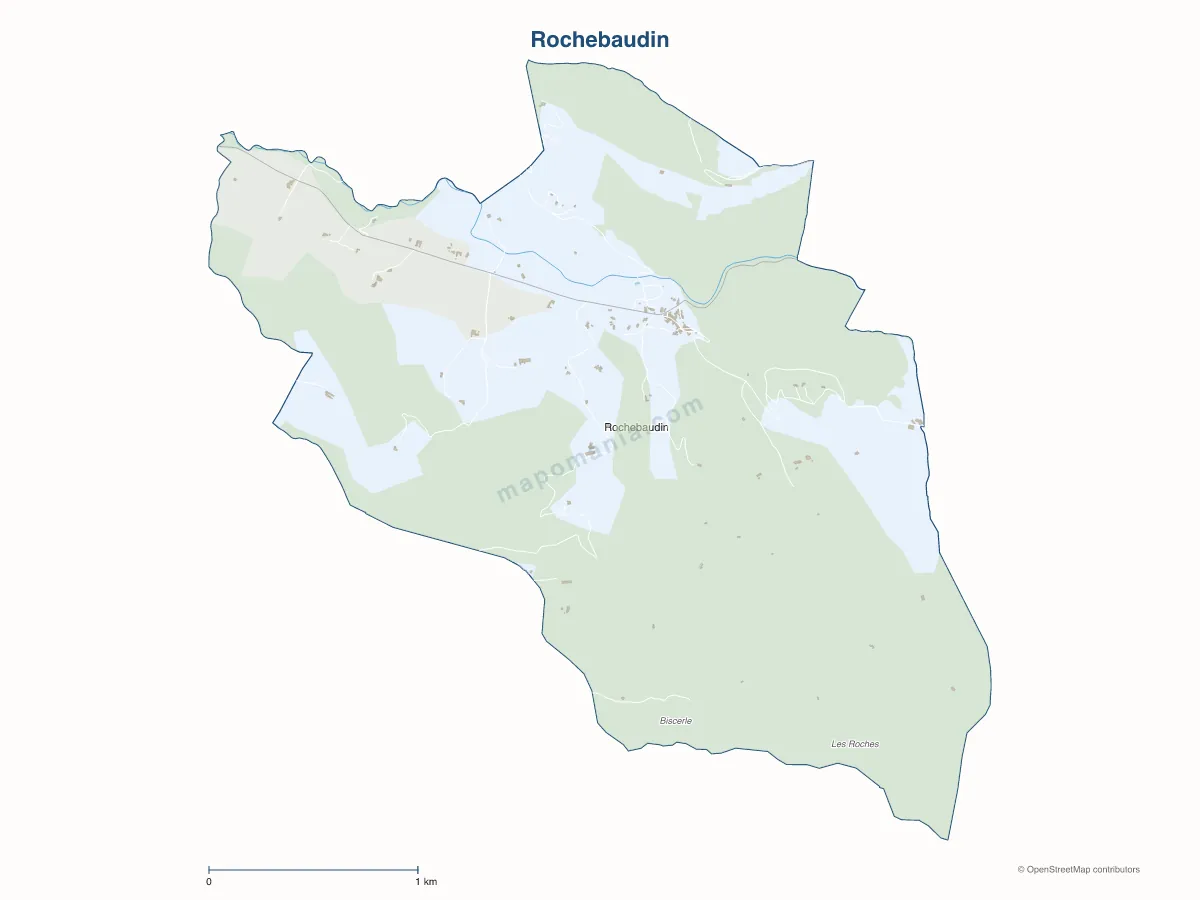 Carte de Rochebaudin à personnaliser