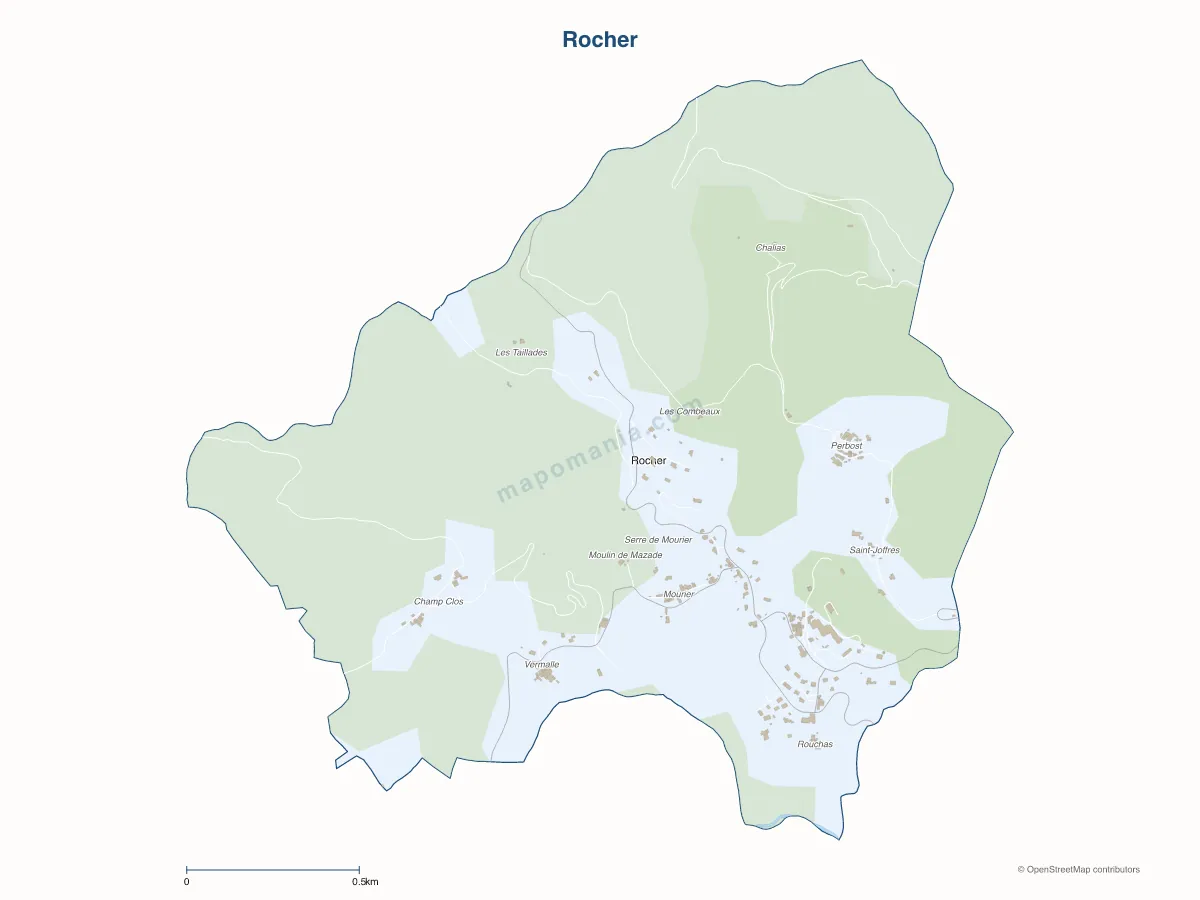 Carte de Rocher à personnaliser