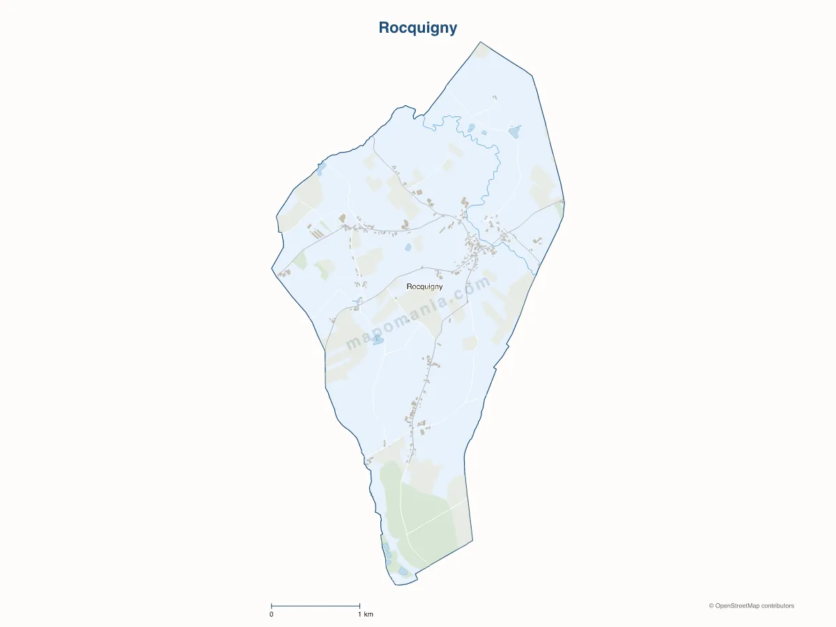 Carte de Rocquigny à personnaliser