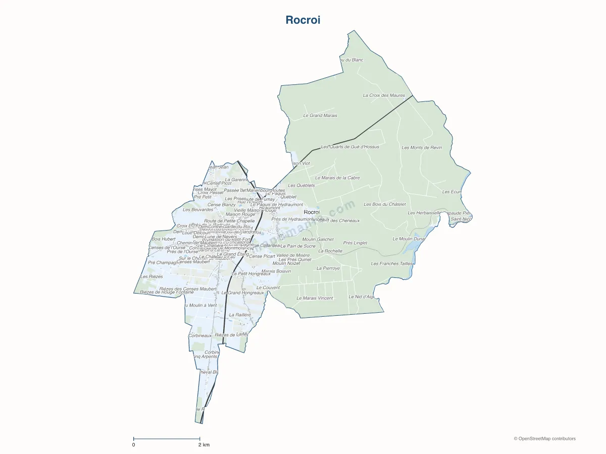 Carte de Rocroi à personnaliser
