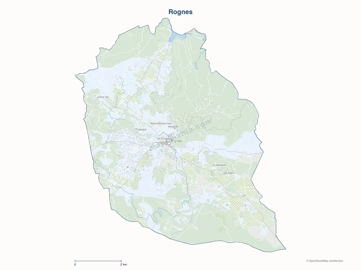 Carte de Rognes à personnaliser